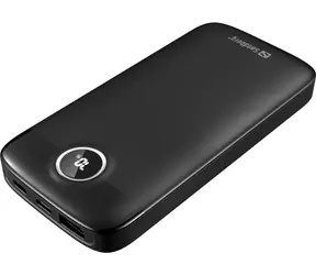 Powerbank Sandberg SemiSolidState 20 W 10000 mAh czarny / maks. 12 V / maks. 3 A / 1 x USB A / 2 x USB-C