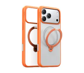 Etui ochronne Torras Ostand Q3 Spin Case do Apple iPhone 17 Pro Max w kolorze pomarańczowym
