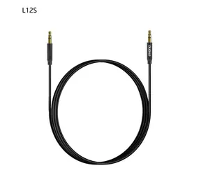 Kabel audio Dudao L12S AUX / mini jack 3,5 mm / 1 m / 3-biegunowy stereo / czarny