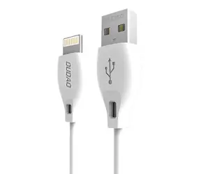 Kabel danych Dudao L4L / USB / Lightning 2,4 A / 1 m / biały