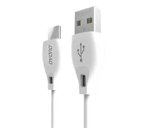 Kabel danych Dudao L4T / USB-C 2.1 A / 1 m / biały