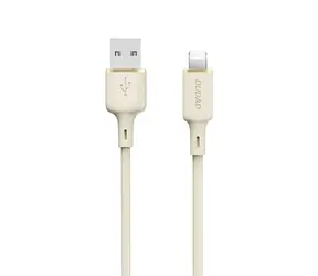 Kabel danych Dudao L7SL / USB-A / Lightning 5A / 1 m / beżowy