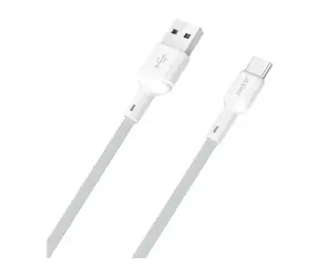Kabel danych Dudao L9T / USB-A / USB-C / 5A / 1 m / biały