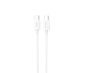 Kabel danych Dudao L4C / USB-C / USB-C / 30W / 2 m / biały