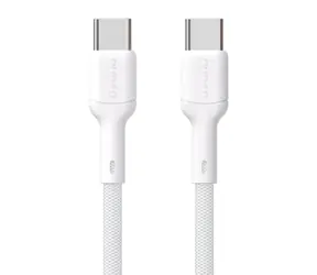 Kabel danych Dudao L9C / USB-C / USB-C / 65W / 1 m / biały