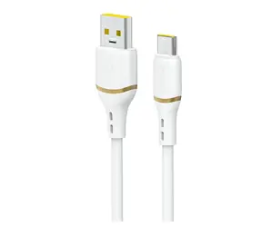 Kabel danych Dudao L25T / USB-A / USB-C / 5A / 1 m / biały