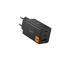 Rozpakowany - Spigen Essential EE673EU 67W / czarny / Ładowarka / 2x USB-C / USB-A / rozpakowany