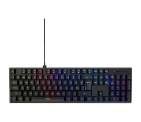 Niceboy K310 czarny / Klawiatura gamingowa / OUTEMU Niebieski / Podświetlenie RGB / USB-C / Układ CZ