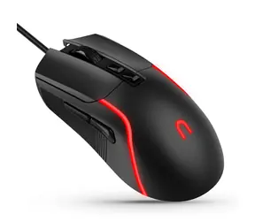 Niceboy M310 czarna / Mysz optyczna gamingowa / 7200 DPI / USB-A / podświetlana / 1,5 m