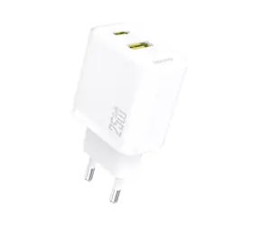 Ładowarka sieciowa Dudao A26T biała / USB-A / USB-C / 25W