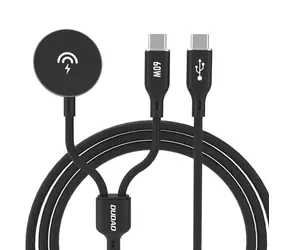 Ładowarka Dudao A12MaxC 2w1 do Apple Watch / USB-C / 1,2 m / 60 W / czarna