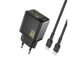Ładowarka sieciowa Dudao A27TCEU z kablem biała / USB-A / USB-C / 30W