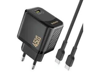 Ładowarka sieciowa Dudao A28C z kablem czarna / USB-C / 45W