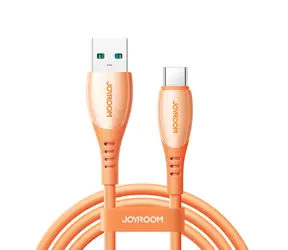 Joyroom S-A59 Kabel ładujący Vibrant Series USB-A (M) - USB-C (M) 3A 1,2 m pomarańczowy