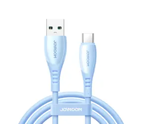 Joyroom S-A59 Kabel ładujący Vibrant Series USB-A (M) - USB-C (M) 3A 1,2 m niebieski