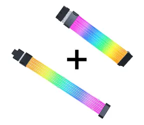 Lian Li Strimer Wireless 24-pinowy kabel do płyty głównej RGB + kontroler + kabel / 1 wtyczka 24-pinowa / 132 diody LED