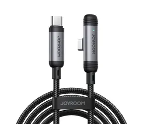 Joyroom S-A56 EnjoyX Series Kabel ładujący 90° USB-C (M) - USB-C (M) 60 W 1,2 m czarny