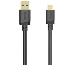 HAMA 202006 Kabel USB-A (M) - USB-C (M) 1,5 m czarny
