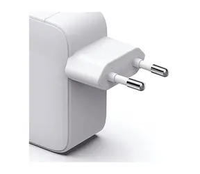 Szybka ładowarka USB HAMA 65 W GaN biała / Rozwijany kabel / 2x USB-C