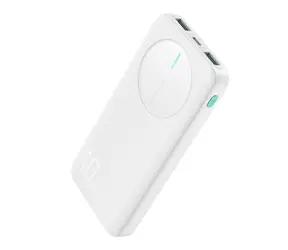 Joyroom JR-PBF12 biały / Powerbank / 10000mAh / 2,4A / 2x USB-A + 1x USB-C  