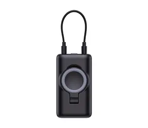 Joyroom JR-W13 czarny / Power bank / 5000 mAh / 1x USB-C + 1x Lightning / ładowanie bezprzewodowe do Apple Watch