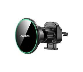 Joyroom JR-ZS412 czarna / bezprzewodowa magnetyczna ładowarka samochodowa / 15W / do kratki wentylacyjnej