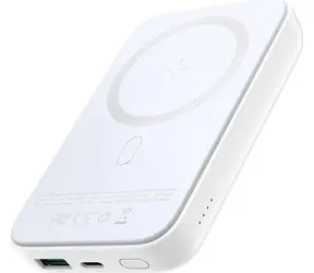 Joyroom JR-W020 biały / Power bank / 10000mAh / 20W / 1x USB-A + 1x USB-C + ładowanie bezprzewodowe 