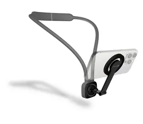 Connect IT MagSafe POV szary / Magnetyczny uchwyt na telefon na szyję / MagSafe / 17 magnesów / aluminium + silikon
