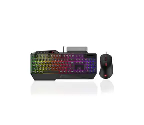 Havit KB852CM czarny / Zestaw klawiatura i mysz przewodowa / USB / układ US / RGB