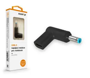 Rozpakowany - zasilacz USB-C Aligator 4,5 x 3,0 mm do laptopów HP / rozpakowany