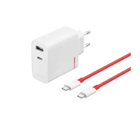 OnePlus SUPERVOOC 80W biały / 1x USB-A / 1x USB-C / kabel USB-C PD / QC 