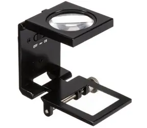 Tester bielizny Konus 55x50mm / Lupa stołowa / 6x / LED