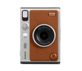 Fujifilm Instax mini evo brązowy / Aparat natychmiastowy / LCD / CMOS / 2560 x 1920 / format papieru 86 x 56 mm / ISO 1600