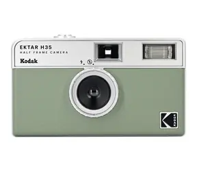 Kodak EKTAR H35 zielony / Kamera filmowa / Film 35mm / lampa błyskowa