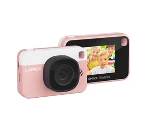 Lamax PixelKid1 Różowy / Kamera dziecięca / 8 Mpix / Rozdzielczość wideo: Full HD / microSD / wyprzedaż