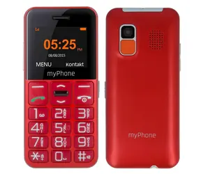 MyPhone HALO Easy czerwony / 1,77" / FM / 0,3 MP / micorSD / funkcja SOS