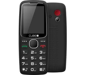 CUBE1 S300 Czarny / Dystrybucja CZ / 2.4" / Radio / Dual SIM / 1.3MPx / Karta pamięci / czarny