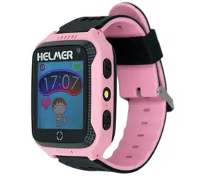 HELMER LK 707 różowy / zegarek dziecięcy z lokalizatorem GPS / ekran dotykowy / micro SIM / IP65 / kompatybilny z Androidem i iOS
