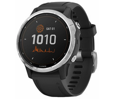 Garmin fenix6S Solar srebrno-czarny / GPS / BT / pulsometr / krokomierz / ładowanie solarne