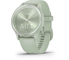 Garmin Vivomove Sport srebrno-zielony / inteligentny zegarek / 72 x 154 OLED / BT / ANT+ / 5 ATM