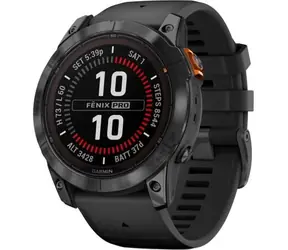 Garmin Fenix 7X Pro Solar szaro-czarny / Inteligentny zegarek / GPS / Wyświetlacz 1,4" d. / Mapy / BT / WiFi / wodoodporny