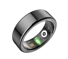 Powerton SMART Ring rozmiar 8 czarny / Smart Ring / BT 5.0 / IP68