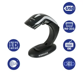 Datalogic Heron HD3130-BK / Skaner kodów kreskowych 1D / RS-232 / KWB / USB / czarny