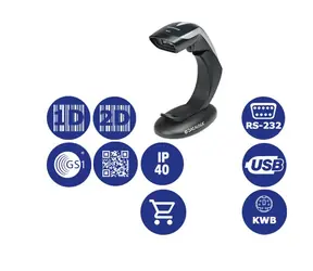 Datalogic Heron HD3430 czarny / skaner kodów kreskowych 2D / multi-IF / tylko skaner / stojak / czarny
