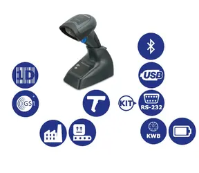 Kit Datalogic QuickScan QBT2131 -RS232 / skaner kodów kreskowych 1D / BT / Multi-IF / czarny