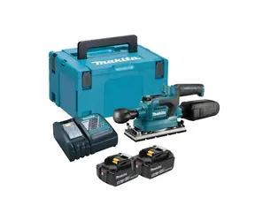 Makita DBO380RTJ / Szlifierka oscylacyjna akumulatorowa / 93x185mm / Li- ION / 18V / 2x5Ah