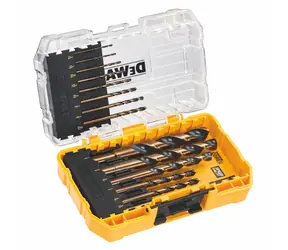 DeWalt DT70727 / Zestaw wierteł do metalu czarno-złotych / HSS-G / 14 szt.