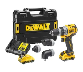 DeWalt DCD703L2T / Wiertarko-wkrętarka akumulatorowa bezszczotkowa / 12 V / 2x3 Ah