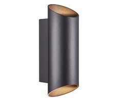 Nordlux Nico Round 22 czarny / Lampa ścienna zewnętrzna / GU10 / 2x35W / LED