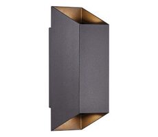 Nordlux Nico Square 22 czarny / Kinkiet zewnętrzny / GU10 / 2x35W / LED 